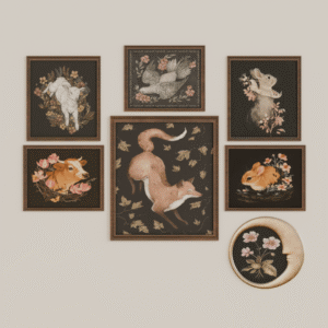 Artisanat animalier floral pour *Les Sims 4*, style réaliste.