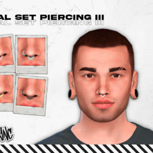 Perçages nasaux doubles pour Sims 4 - Jeu vidéo