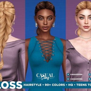 Coiffures Sims 4 : 90+ couleurs, styles pour ados à aînés