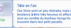 Sims 4 : Sims distraits mais heureux dans leur paradis