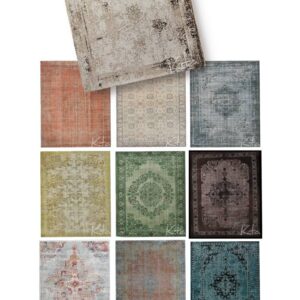 Tapis vintage pour *Les Sims 4* en diverses couleurs.