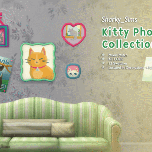 Collection de photos de chats pour Sims 4 par Sharky_Sims