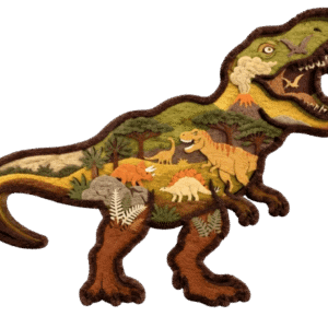 Tapis de jeu Sims 4 dinosaure préhistorique avec écosystème détaillé