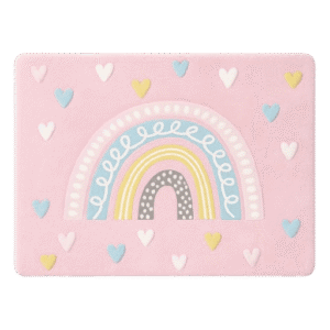 Tapis de souris arc-en-ciel Sims 4 mignon avec cœurs