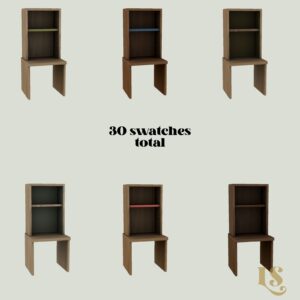 Étagères modulables pour 30 variantes dans *Les Sims 4*