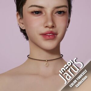 Collier et boucles d’oreilles Sims 4, collection Jarius.