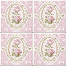 Fond décoratif roses pour *Les Sims 4* : motifs vintage