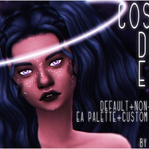 Paillettes cosmétiques pour les yeux dans *Les Sims 4* par DollTrait