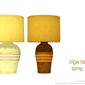 Set de lampes de table Olga par DOT