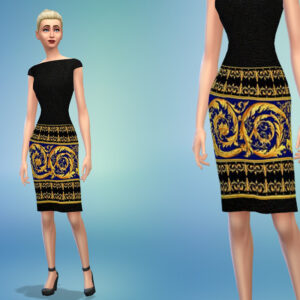 Robe dorée par SimGoodie