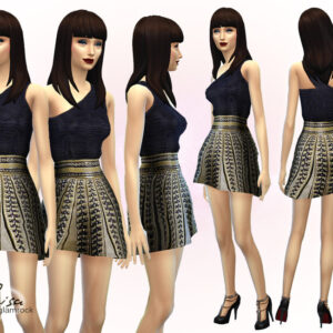 Tenue Jeisa Glamrock par Simsimay