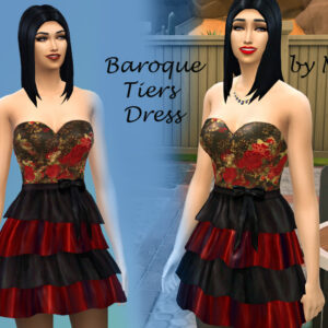 Robe à volants Red Baroque par neenornina