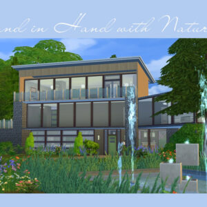Hand in Hand with Nature, maison moderne en forêt par Luuri