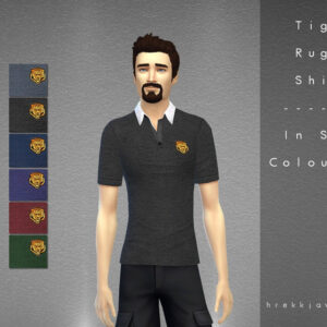 Maillots de rugby Tiger en six couleurs par hrekkjavaka