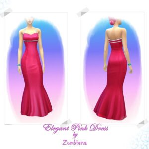 Robe élégante rose par Zombiena
