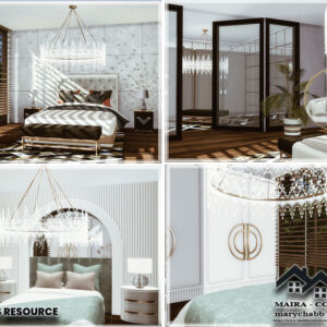 Décors de chambres élégantes pour The Sims 4