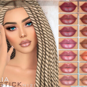 Celia Lipstick N121 pour The Sims 4, palette de couleurs
