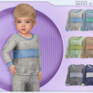 Pull pour bébé garçon Sims 4, modèle 174, couleurs variées