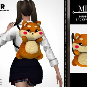 Sac à dos mignon en forme de chaton pour *Les Sims 4* par MD.