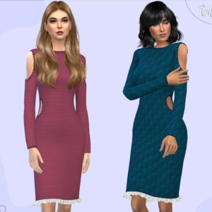 Deux robes élégantes du jeu *Les Sims 4* par Talarian