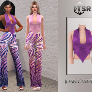 Robes colorées style Sims 4 par Joan Campbell, TSR