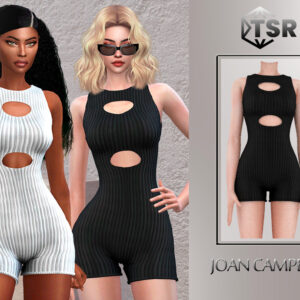Robes moulantes à découpes 'Joan Campbell' pour *Les Sims 4*