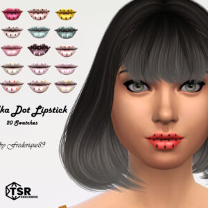 Rouge à lèvres polka dot pour *Les Sims 4* - 20 couleurs
