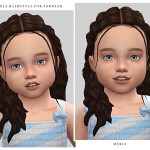 Coiffure Lole pour enfant dans *Les Sims 4*